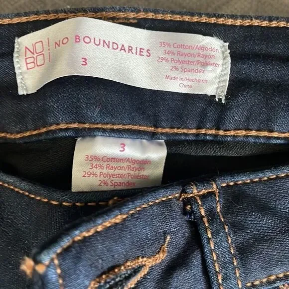 Dark blue stretchy skinny jeans with faded designer spots never worn size 3 - Picture 4 of 6